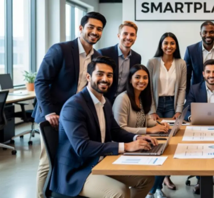 SMARTPLAYTRACK team dat samenwerkt aan spelinformatie